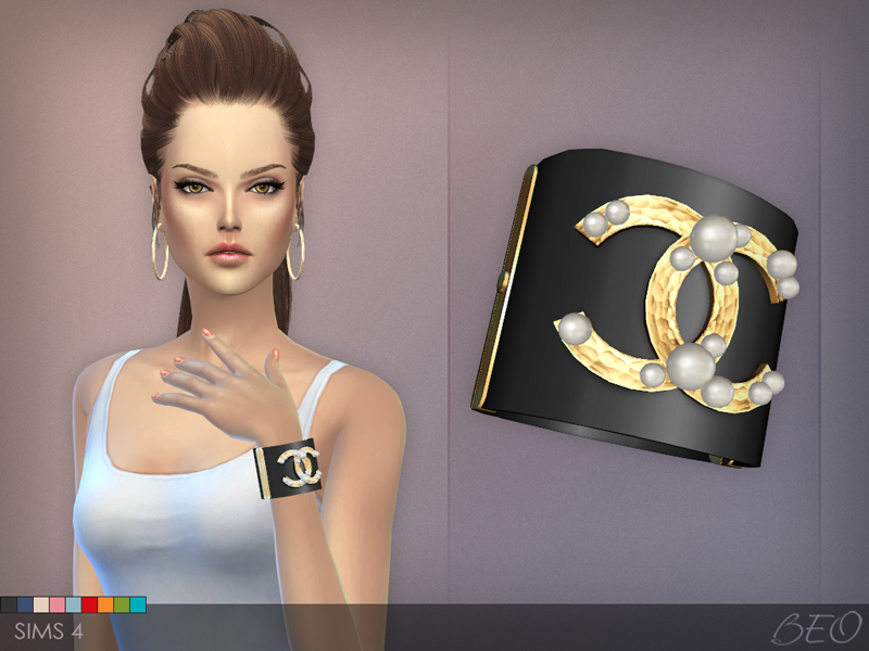 Chanel pearls bracelet The Sims 4 by BEO